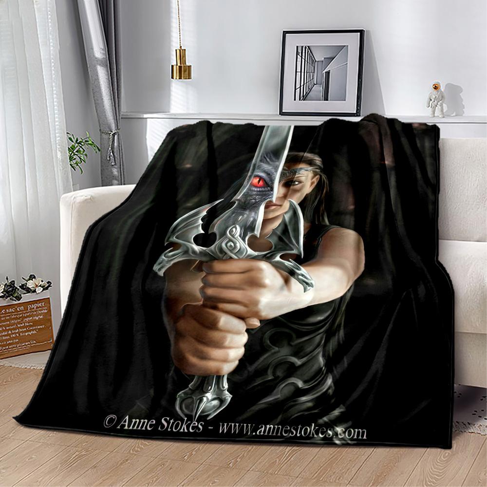 Gothic Style Blanket Soft & Cozy Suitable for Couch Seaside Bed All-Season Use Playful Design Gift for Travel Home Birthdays