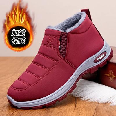 Chaussures en coton pour femmes hiver nouvelles chaussures chaussures de marche pour couple pour femmes chaussures de mère épaissies pour hommes