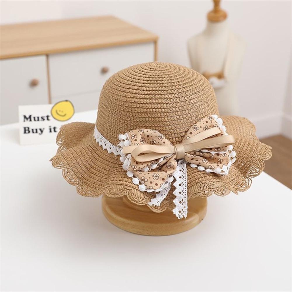 Multiple Colors Girls Sun Hat 2-8 Years Straw Hat Fashion Children Sun Hat  Summer