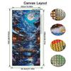 Moon Snow Mountain House Large Size Diamond Painting New Collection Winter Scenery Diy Full Drill Rhinestone Embroidery Mosaic Cross Stitch Kits