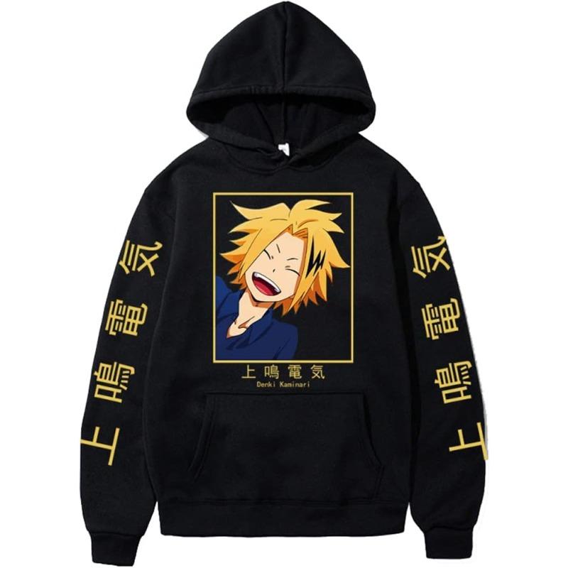 My Hero Academia Kaminari Denki Men's Hoodie Autumn Sweatshirt Men Womnen Fashion Brand Design Pullover Men's Fleece Hoodies