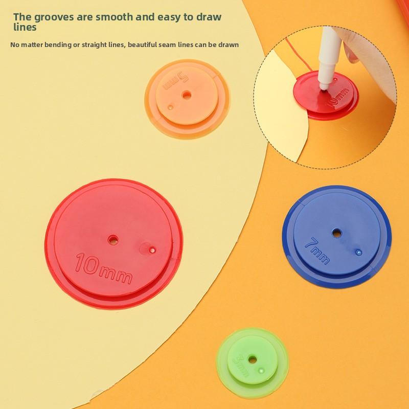 4PCS Sewing Scanning Wheel Roller Seam Wheel Sewing Patchwork Tool Line Wheel Tailoring Pattern Making Cloth Wheel