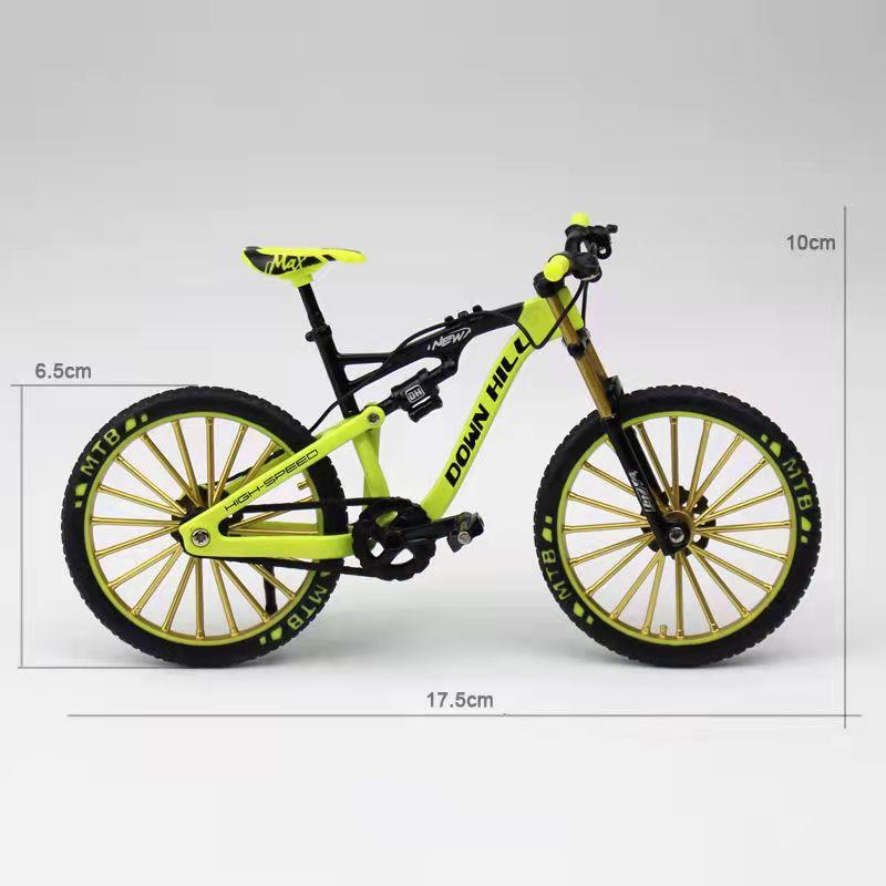 Legierung Mountainbike Modell Simulation Downhill Racing Mini Metall Spielzeug Fahrrad Mit Pedalverbindung Hinterrad Dekoration Sammlerstück
