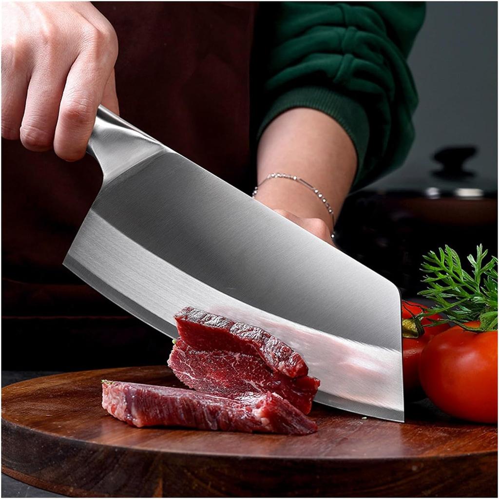 Multi-purpose Kitchen Chef Chopping Knife Kitchen Accessories Fruit Slicing Vegetale Cutter Meat Cleaver Knife with Cover
