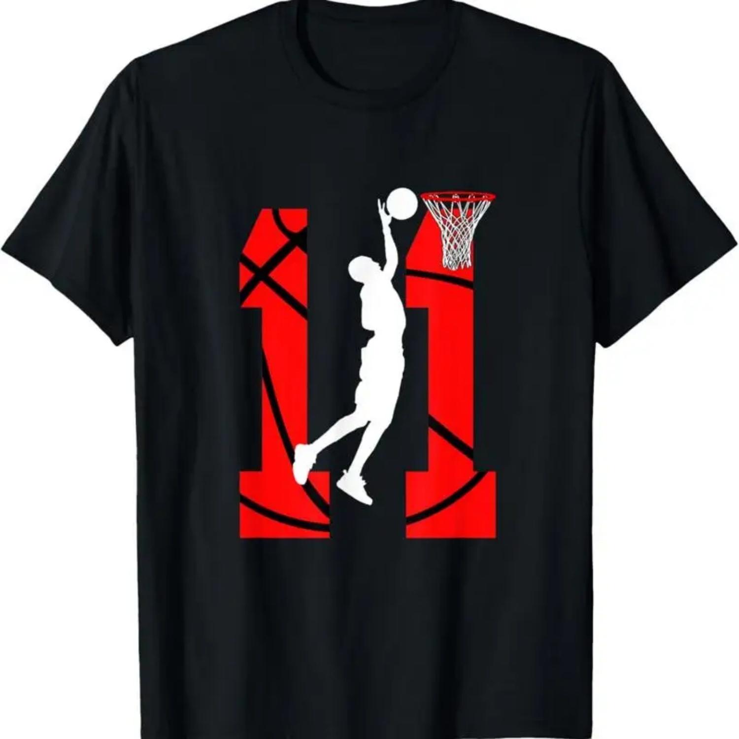 

11 Years Old 11Th Birthday Boy Basketball Lovers T Shirt S чёрный