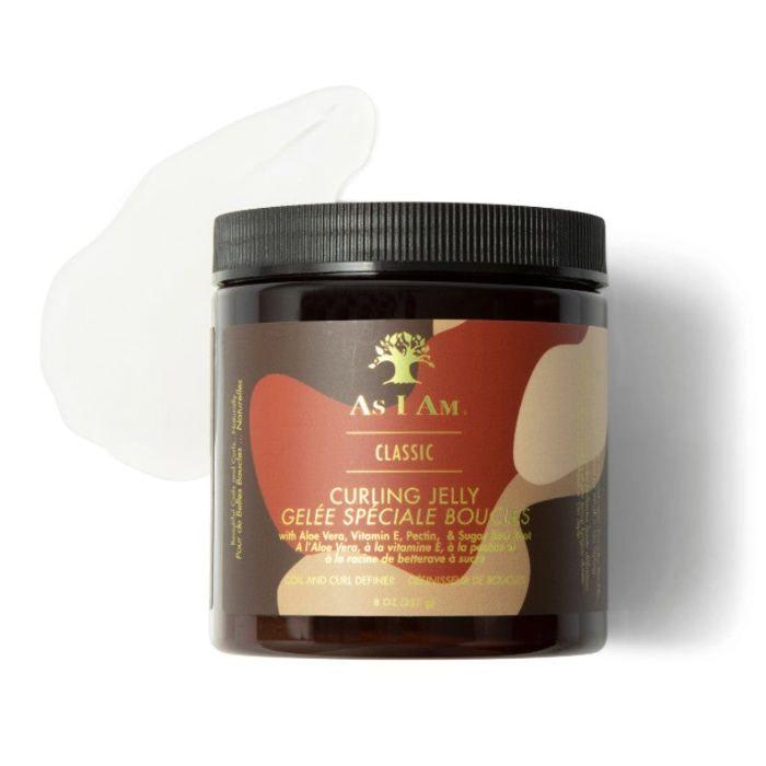 Produit de coiffure - AS I AM - Curling Jelly - 8 oz - Gel hydratant - Cheveux bouclés