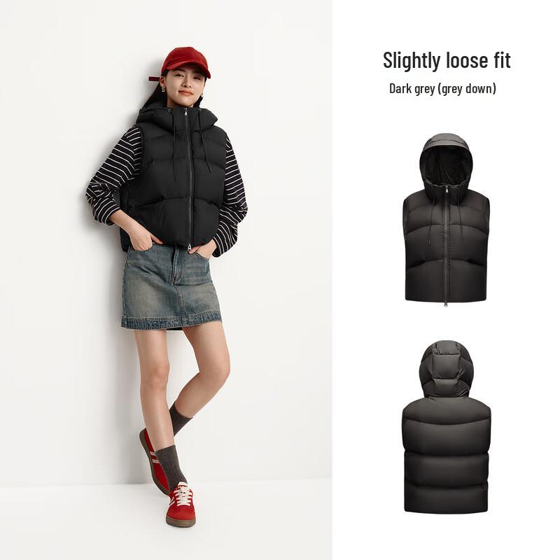 Semir Women's Hooded 90% Down Vest