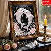 Framed Pearl Painting Kit Dolphin Couple Ocean Theme DIY Bead Canvas Art Ready to Display Romantic Room Decor For Wall Art Hanging Display