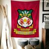 Benutzerdefinierter Name Wrexham AFC Wandteppich Ästhetischer Wandbehang Bedruckte Stoffdecke Dekorative Wandteppiche für Schlafzimmer Wohnzimmer Heimdekoration
