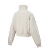 Li-Ning Fitness Series Simple Stand Collar Versatile Fashion Loose Cardigan Sweatshirt Women Sweatshirt AWDW238-3
