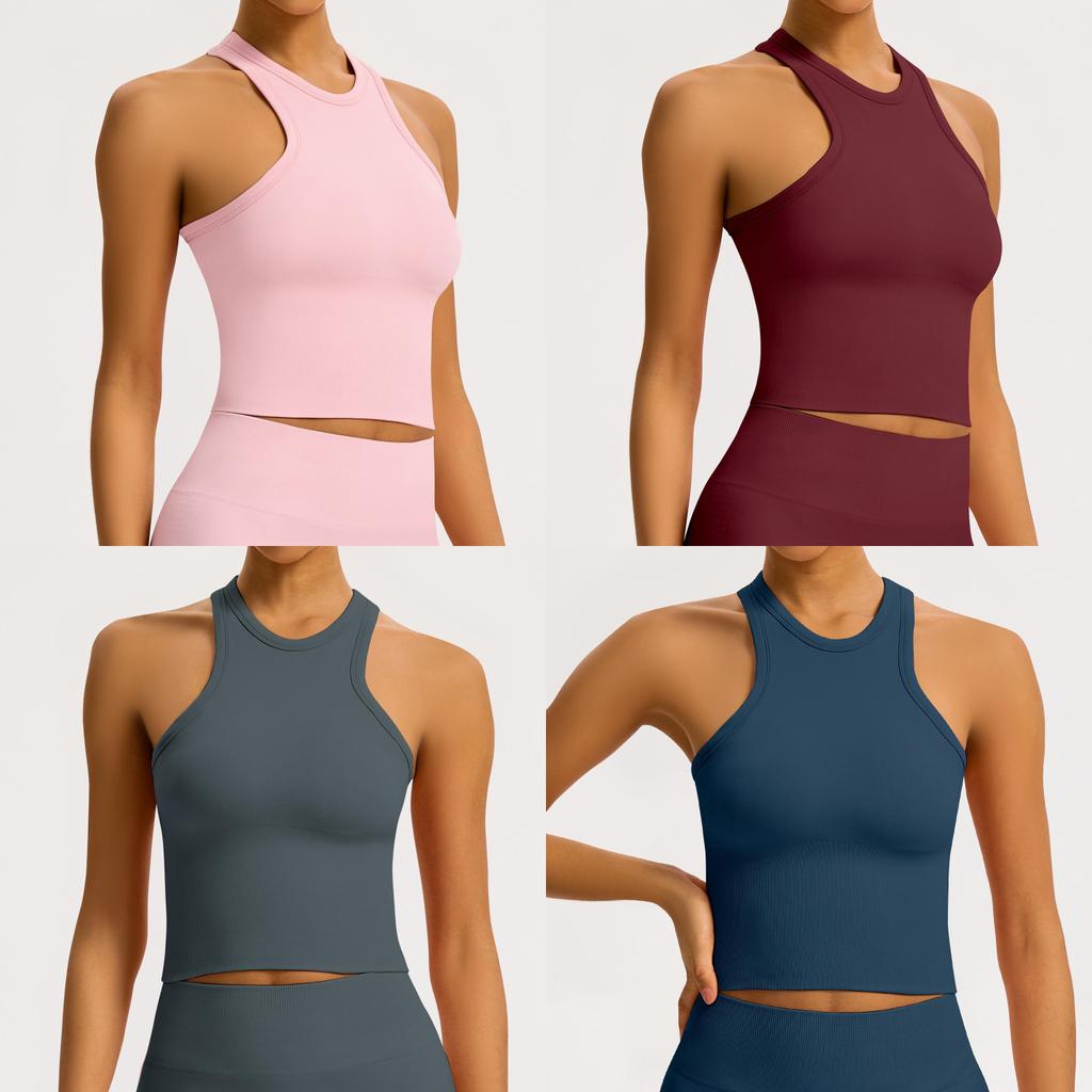 Seamless Gym Tank Top For Women With Moisturewicking Fabric Perfect For Yoga And Running