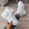 2026 Winter Platform Cotton Shoes Women's New Chunky Plush Lace-Up Warm Snow Boots for Women Botas Mujer Large Size 36-45 Botas
