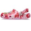 A BATHING APE x Crocs Classic clog camouflage print comfortable and versatile hole shoes unisex pink