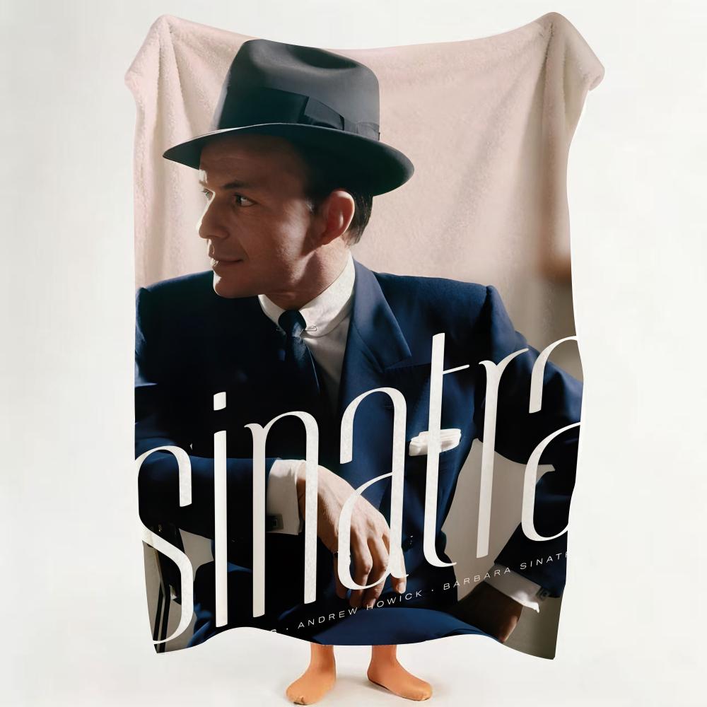 

Music FFrank SSinatra Throw Flannel Throw Blanket Suitable for Sofa Living Room Bedroom 75cmx90cm