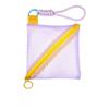Creative Clear Mesh Bag Portable Rope Design Mini Coin Purse Dopamine Candy Lipstick Cosmetic Bag Outdoor