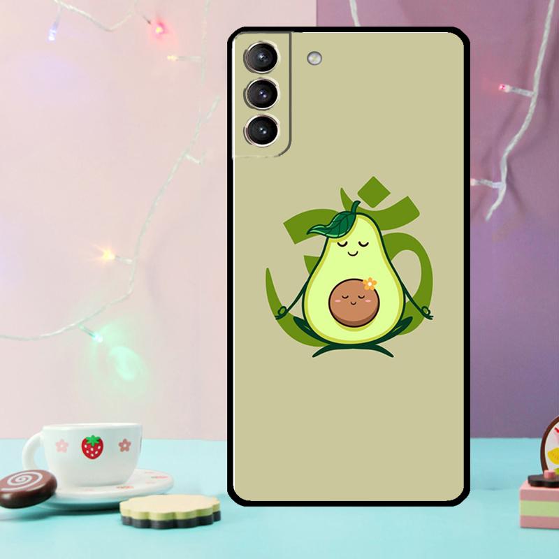 

Avocado Yoga Phone Case For Samsung Galaxy S25 Ultra S20 S21 S22 S23 Plus S9 S10 S25 FE S24 Ultra Cover Galaxy S25Ultra