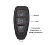 3Buttons Key Fob Remote Control Case Shell Replacement for Ford Focus 2011-2014 Kuga 2008-2014 Fiesta 2008-2013 Mondeo 2007-2014