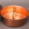 Thickened antique pot Shabu mutton hot pot Copper double flavor hot pots for cooking Induction cooker copper hot pot
