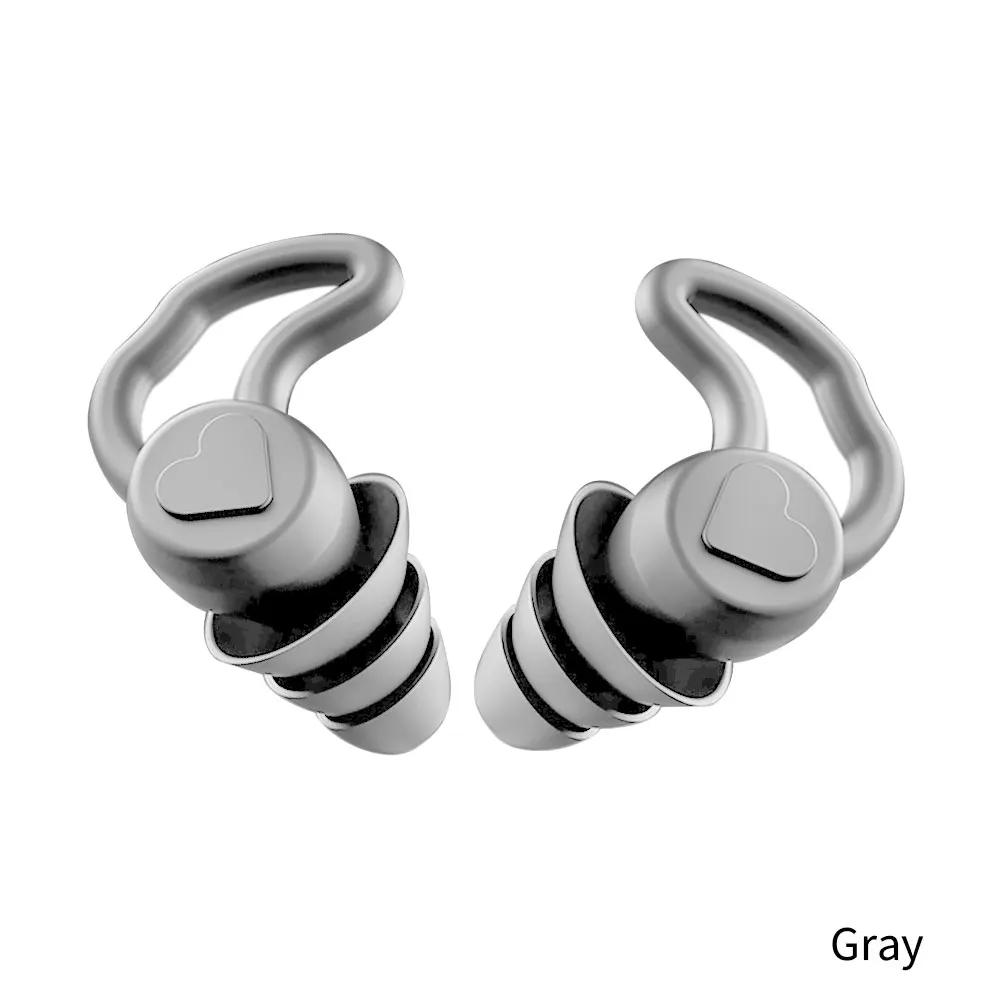 1Pair Soft Silicone Earplugs Noise Reduction Ear Plugs for Travel Study Sleep Waterproof Hear Safety Anti-noise Ear Protector