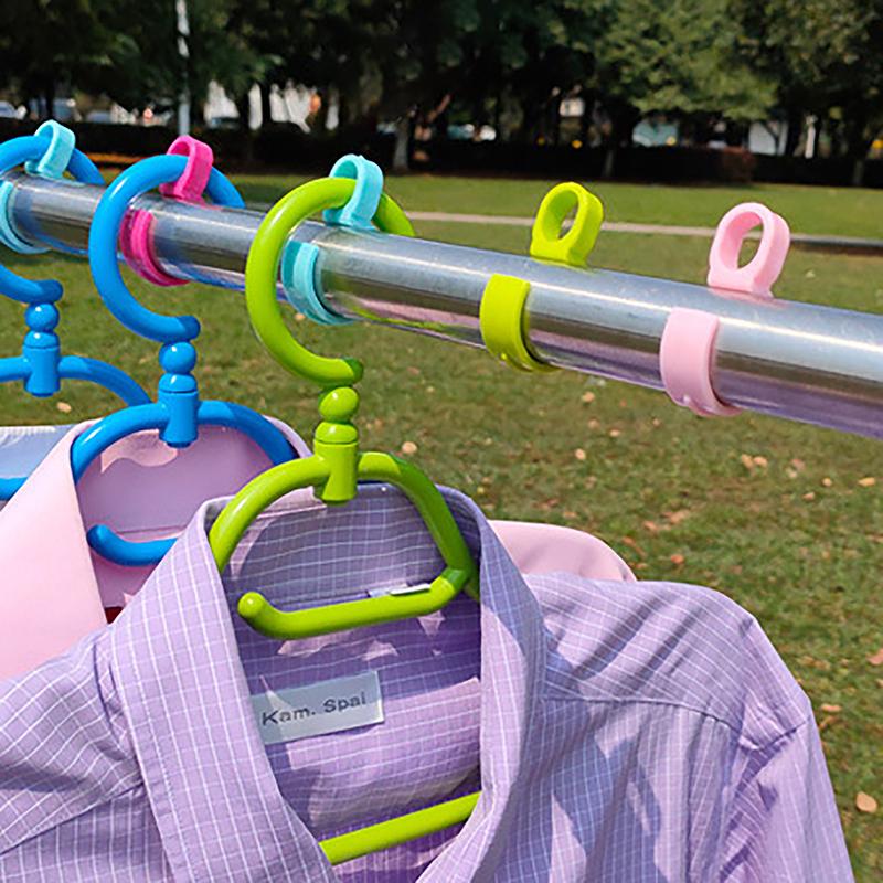 10Pcs Household Windproof Hanger Hook Plastic Windproof Fixed Buckle Home Storage Tool Clothes Pegs