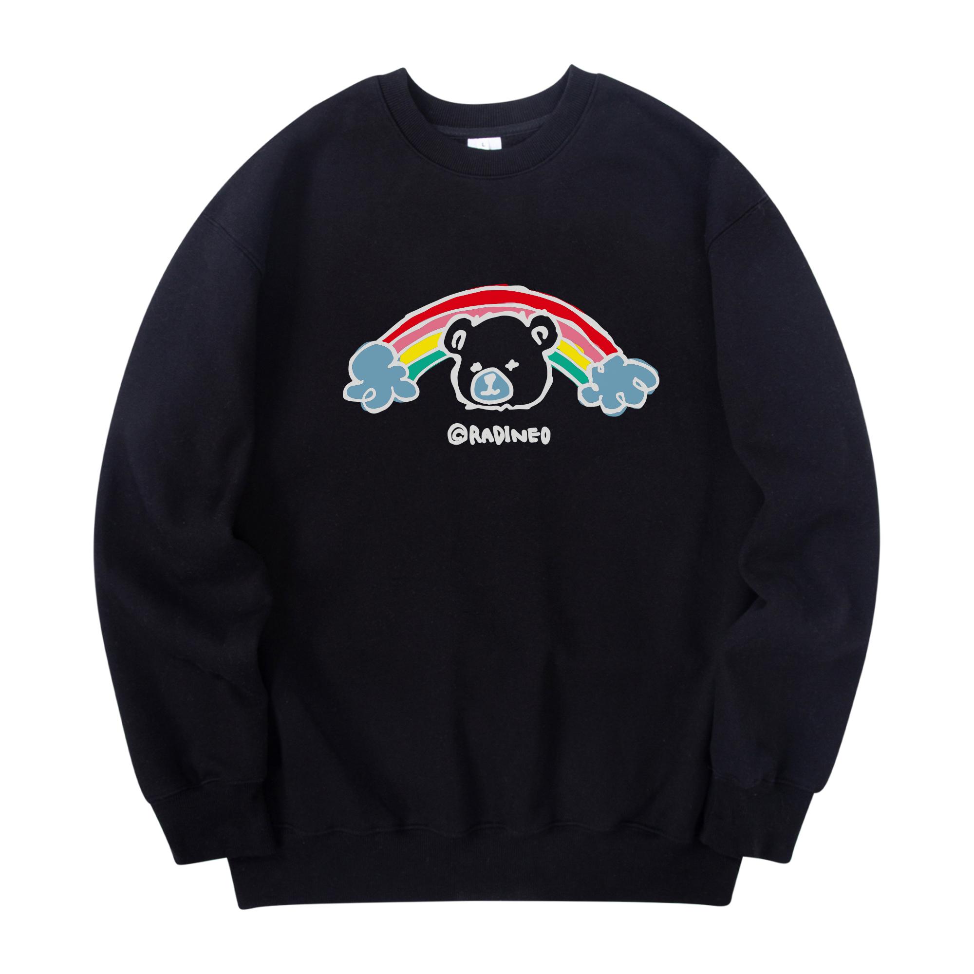 Radineo Радужный Медведь Толстовка Черная Black (Black)/Xl