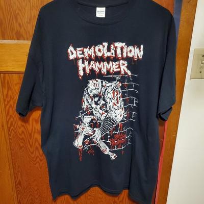 Martillo Demoledor Banda Calavera Fractura Pesadilla Negro S a 5XL Camiseta HM034 Camiseta Unisex