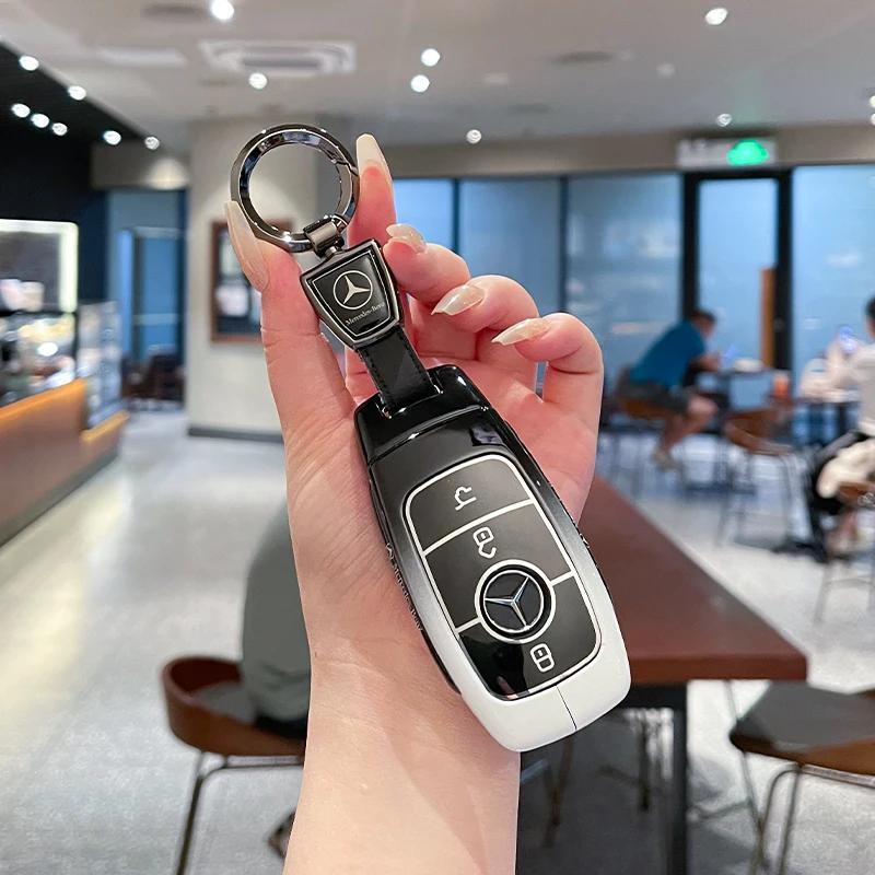 PZQ2 Zinc Alloy Car Key Cover for Mercedes-Benz A-Class Remote Control Cover Mercedes-Benz A180 A200 Key Cover Accessories