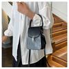 Retro Color Block Faux Leather Phone Bag for Women, Chic Small Square Shoulder Crossbody Purse, Vintage Style Handbag
