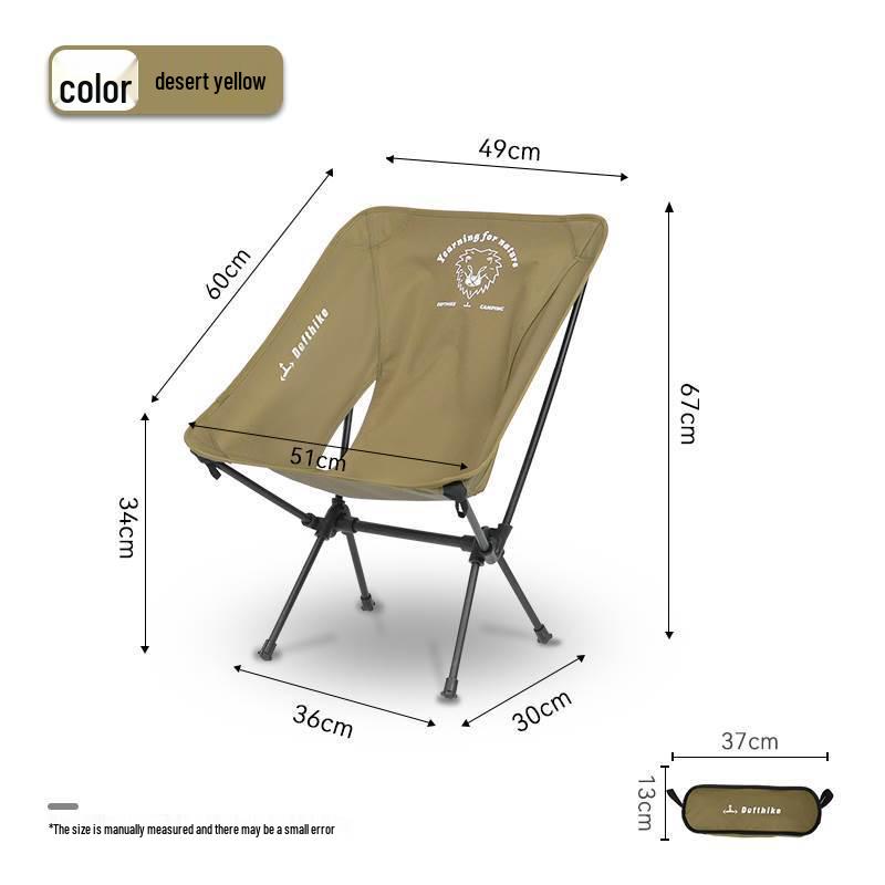 Camping Moon Lichtgewicht Draagbare Opvouwbare Aluminium Stoel voor Vissen & Strand