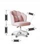 Swivel office chair, studio chair, for children BUENO PINK