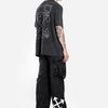OFF WHITE Übergroßes T-Shirt mit abstrakten Pfeil-Stickerei OMAA038F191850111001