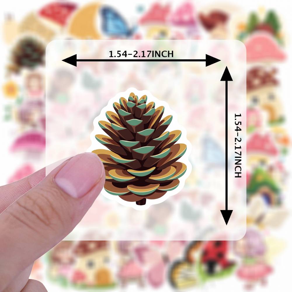 35pcs Cute Nature Stickers Whimsical Fairy Fairy Stickers Stickers For DIY Phone Guitar Laptop Notebook Suitcase Cup