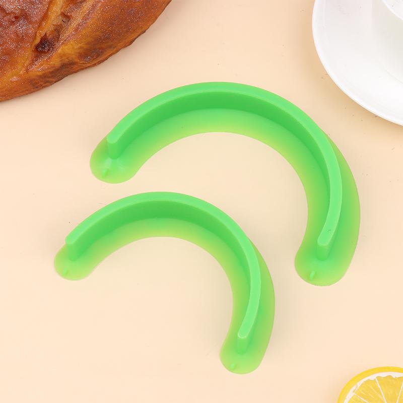 

Разделитель для тарелки Food Cubby прозрачный 2 шт. Силиконовая полоска-разделитель для еды с присоской для герметизации, чтобы жидкая пища не растекалась зелёный