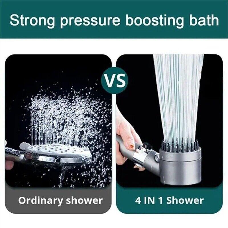 3 Modes Shower Head High Pressure Water Saving Massage Filter SPA Bathroom Hook Hose Handheld Innovative Accessories Set