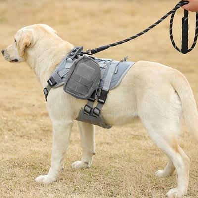 Pet Accessories Dog Harness Tactical Vest Outdoor Training Walking Dog Harness Tactical Chest Sling For Medium And Large Dogs