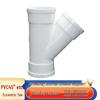 Saizesi PVC 45-Degree Drainage Y-Connector