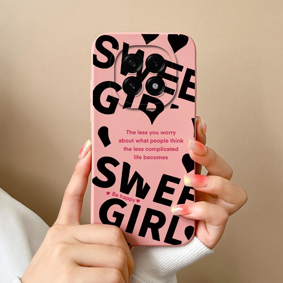 For Oppo A5 Pro 5G Phone Case Cute Cartoon Back Cover For Oppo A 5 2025 Full Protection Soft Liquid Silicone Anti Drop Housing