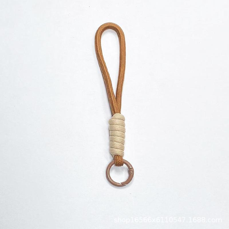 Eenvoudige Mobiele Telefoon Lanyard Kleur Gevlochten Sleutelhanger Lanyard Kleur Matching Mobiele Telefoon Touw Waterbeker Touw Schooltas
