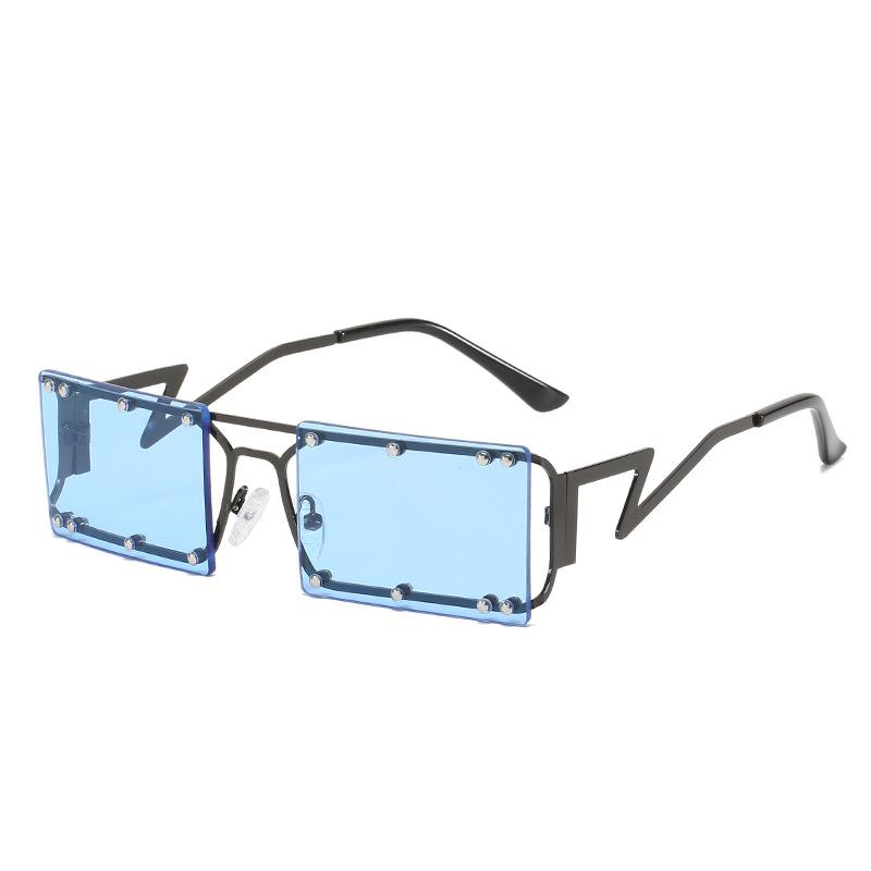 Square Sunglasses, Personalized Glasses Of The Same Style, Multi-Rivet Square Sunglasses For Women