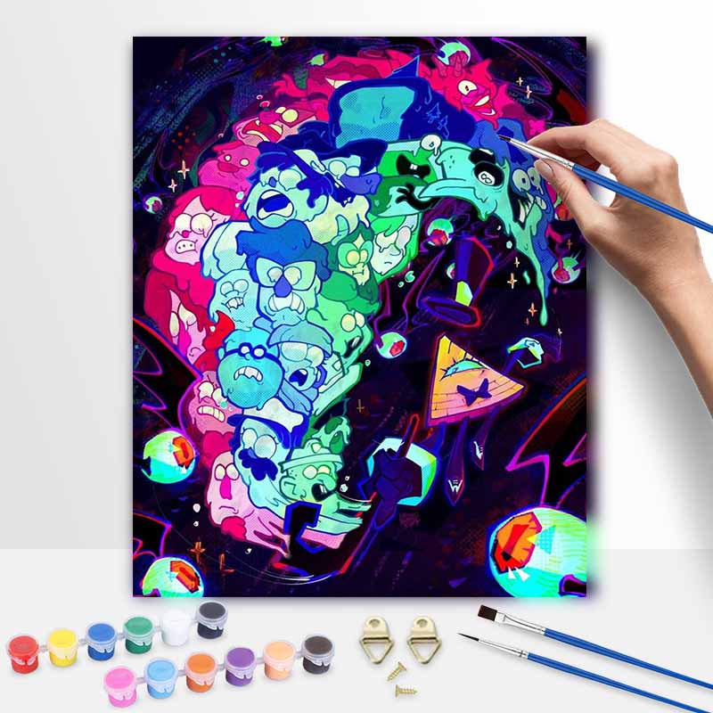 Disney Gravity Falls Art Kit Home Bedroom Wall Decor Handmade Gift 20x30cm