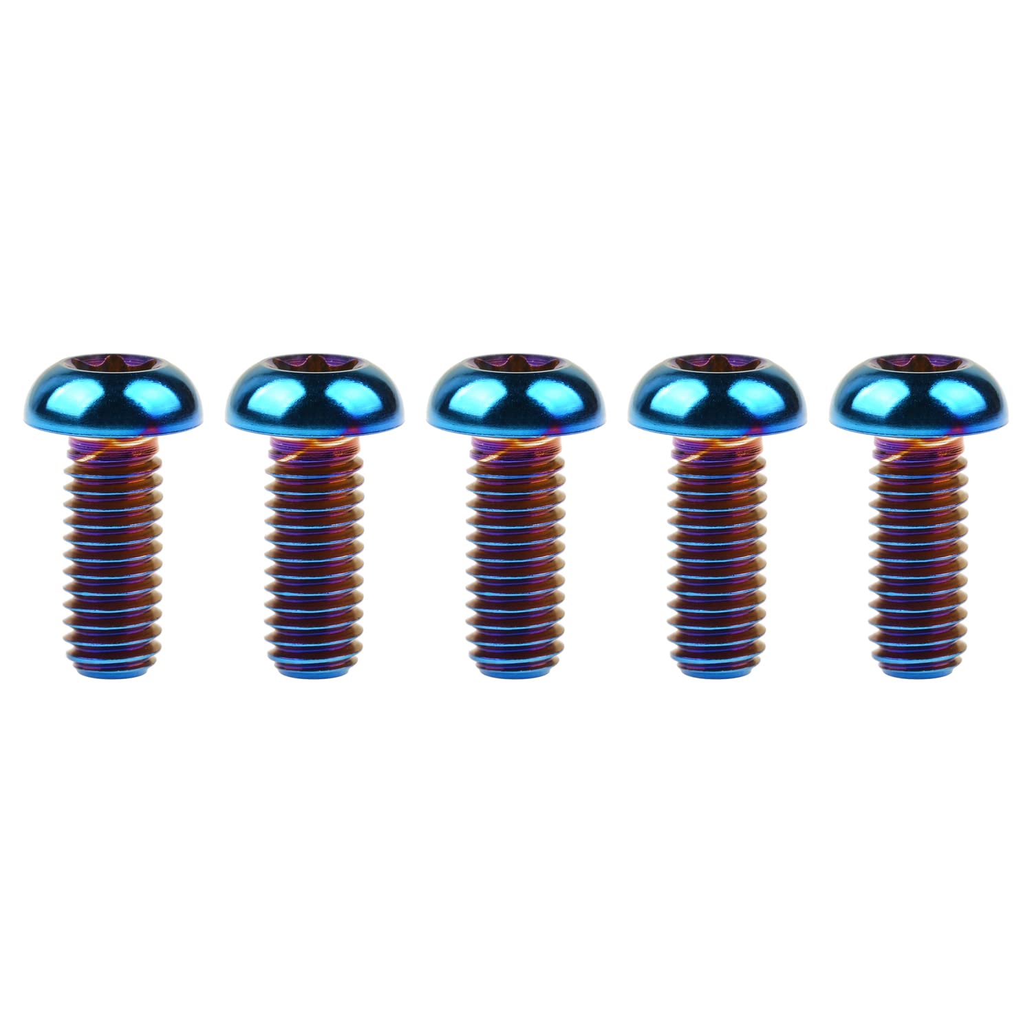 

Ruifu Titanium Bolts M6x10 15 20 25 30 35mm T30 M6x15mm