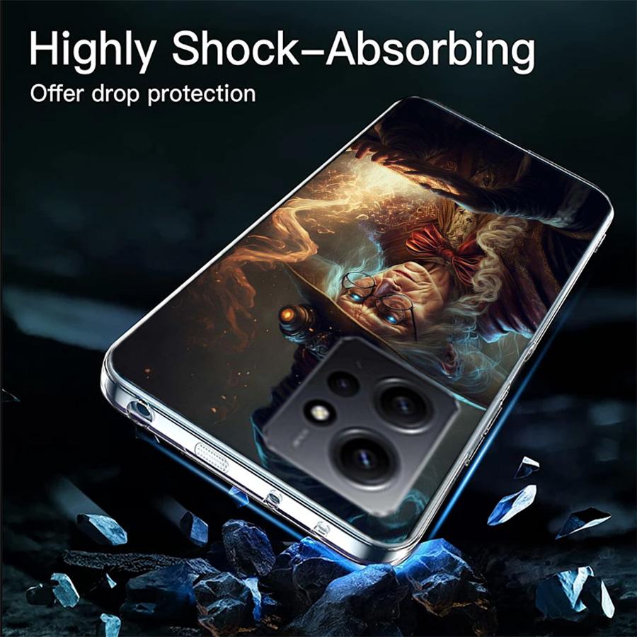 Witch Magic Phone Case For Redmi Note 13 5G 14 Pro Plus Redmi 12 12C 13C 14C 10 10A 10C 9 9C 9T 9A 8 8A K70 Pro TPU Clear Cover