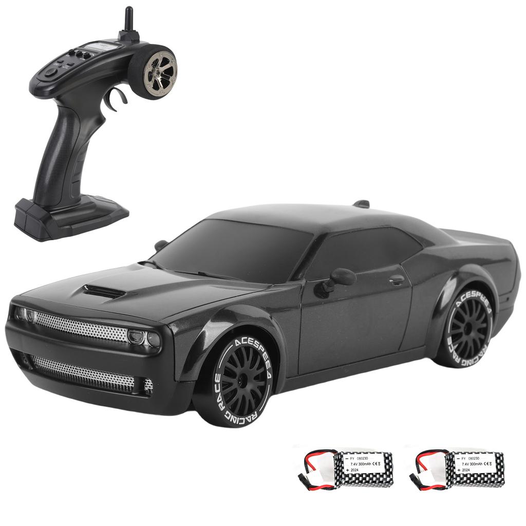 Remote Control Drift Car, 2.4GHz 1:20 Scale 4WD Model Vehicle with Gyro and LED Lights, 360 Degree Drifting Toy Car for