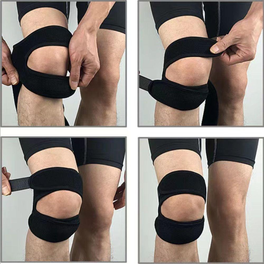 Tendon Injury Booster Pressure Sports Knee Guard Suitable For Basketball Knee Brace Strap Knee Pads