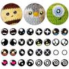 20pcs/10pairs Crystal Puppet Crystal Eyes 6mm-20mm Dolls DIY Tools  DIY Doll Accessories