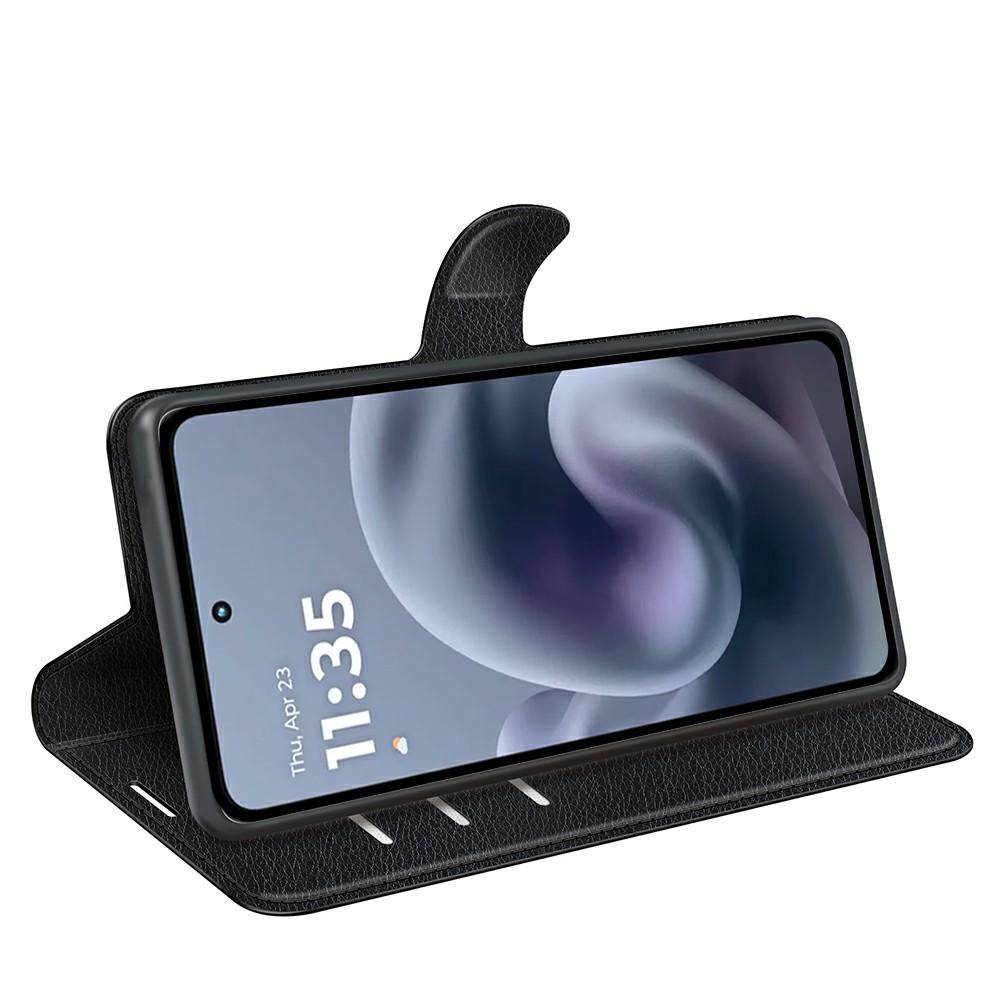 AMORUS For Motorola Moto G56 5G Wallet Case Litchi Texture Shockproof Leather Flip Stand Phone Cover