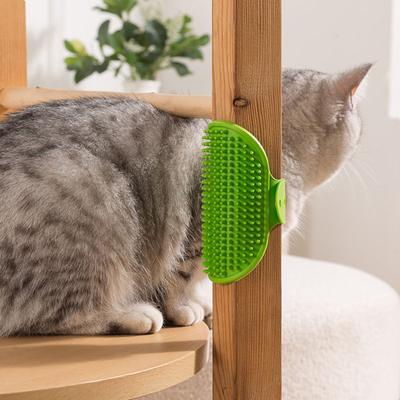 Kočka Samoobslužný Kartáč Škrabadlo Potah Ochrana Silikonový Samočisticí Pet Masážní Kartáč Pes Kočka Čištění Hřeben na Srst Koupací Kartáč