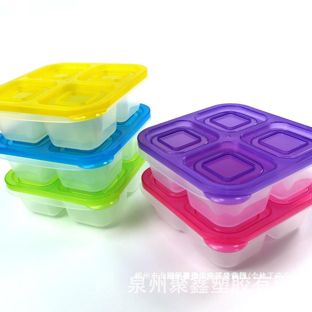 4-Compartment Bento Lunch Box - Food Grade Snack & Meal Container