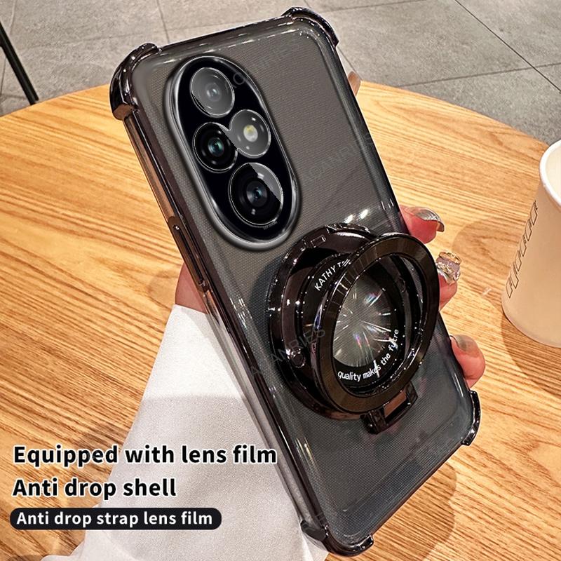 

Круглый кронштейн Четырехугольный противоударный чехол для Huawei Honor 200 Pro 100 90 Lite 70 50 X9 5G X9b X9a X7b Чехол Honor200 Honor 200