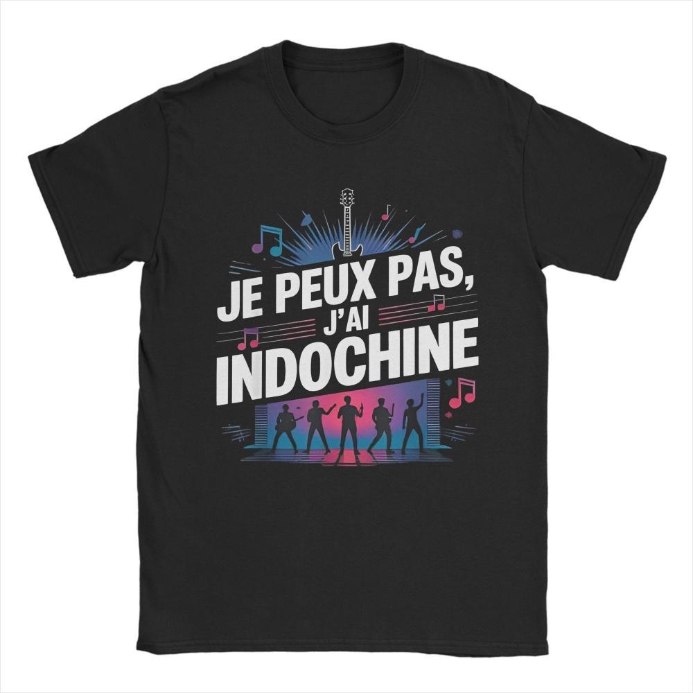 

Новинка Indochine Arena Tour 2025 Футболки для фанатів Чоловічі Бавовняні Футболки з Круглим Комірцем Поп-Рок Футболка з Коротким Рукавом Унікальний Одяг XXXXXL чорний